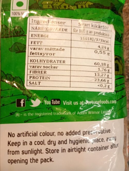 Fortune Kala Chana 1kg - Image 2