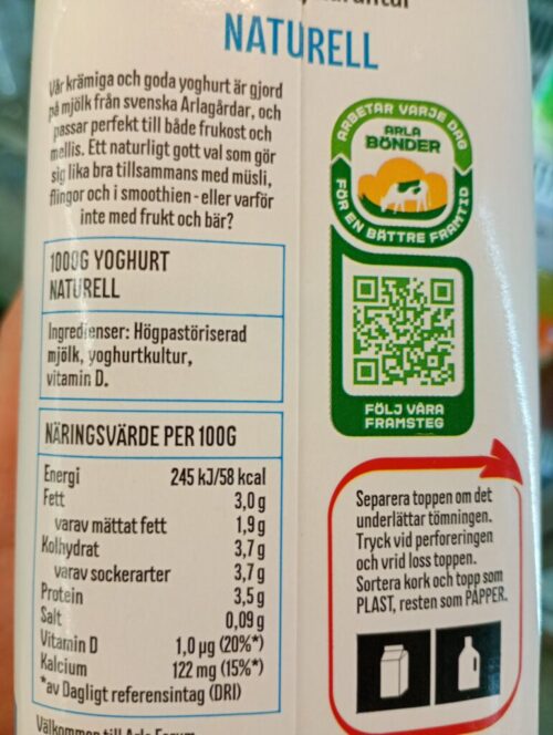 Arla yogurt 1lt - Image 2