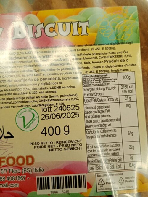 Best Food Cashew Biscuits 400g - Crunchy & Delicious (Halal, Vegetarian) | Gross & Grön, Sollentuna - Image 2