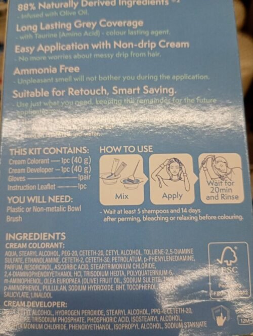 Bigen Gentle Cream Color 1JB - Image 2