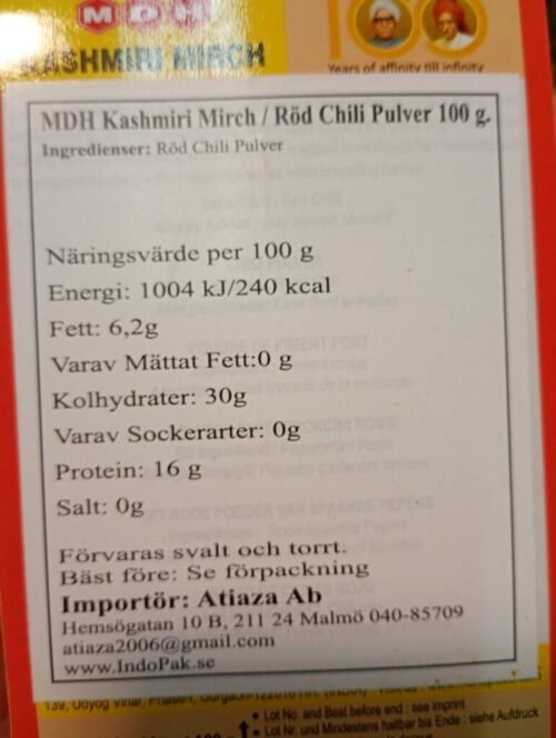 MDH kashmiri mirch 100g - Image 3