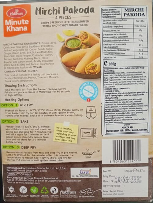 Haldiram Mirchi Pakoda 280g - Image 2