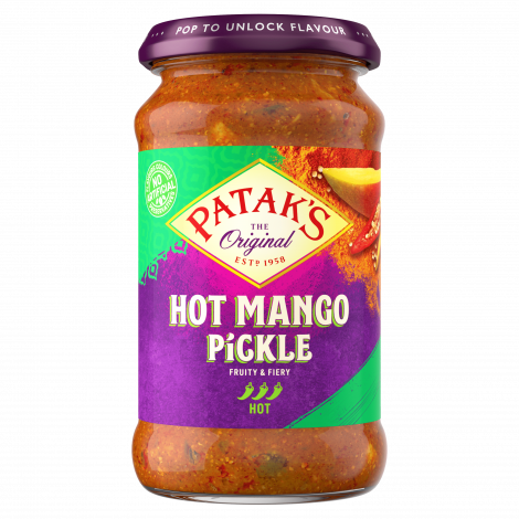 Patak's Mango Pickle Hot 283g - Spicy & Tangy Indian Achaar | Gross & Grön, Sollentuna