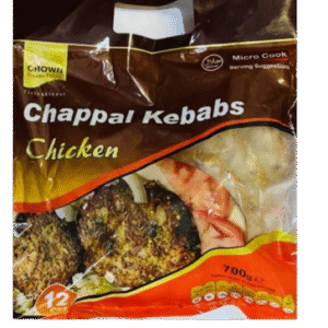 Crown Chappal Kebabs Chicken 12st