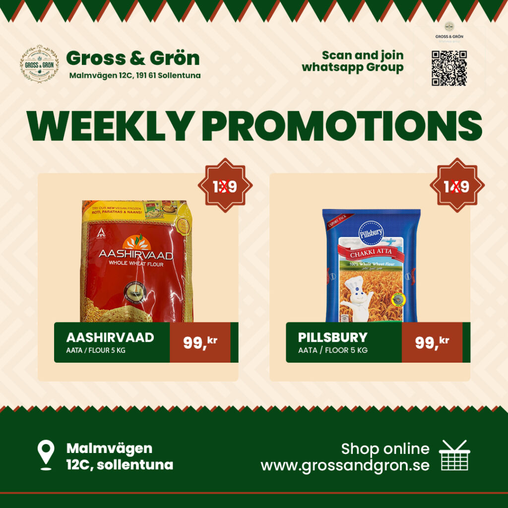 50% off on all freshly made sweets and snacks 